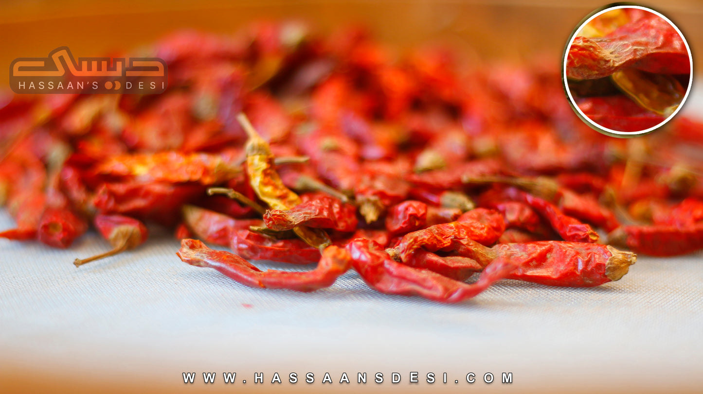 Lal Mirch Sabat 250 gm (Red Chilli) سرخ مرچ ثابت
