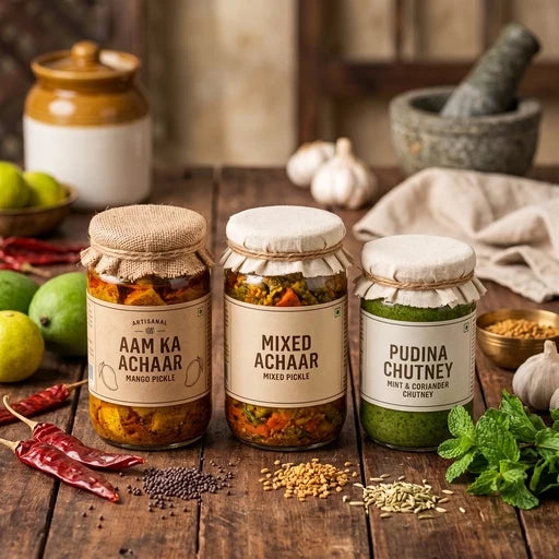 گھر کی چٹنیاں اور اچار - 𝐂𝐡𝐮𝐭𝐧𝐞𝐲𝐬 - & 𝐀𝐜𝐡𝐚𝐚𝐫𝐬